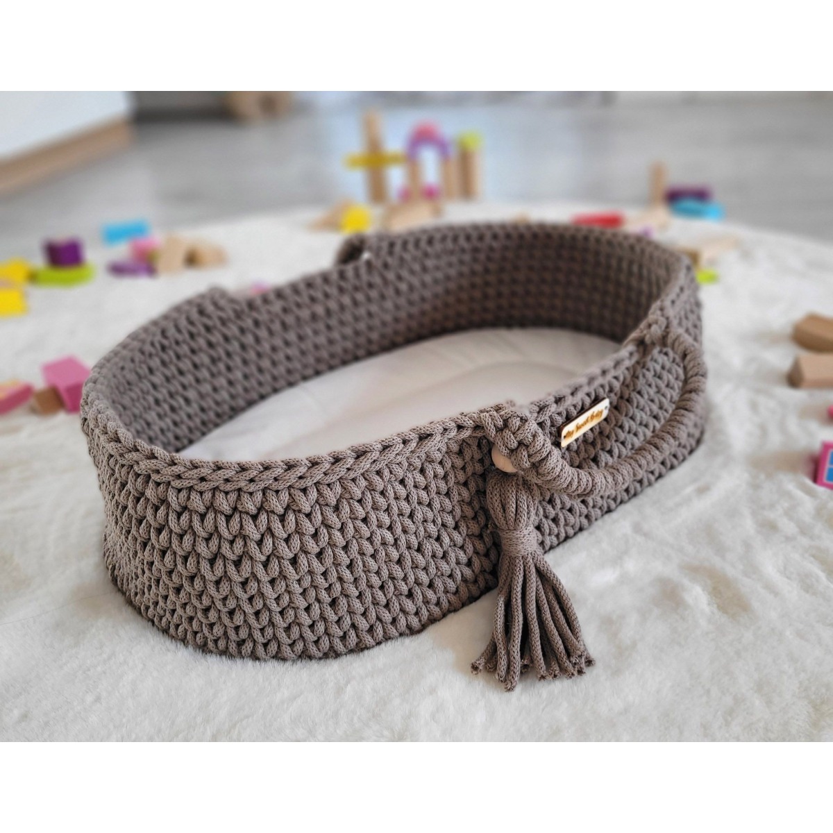 BOHO Mozus grozs lellēm, mokas krāsā