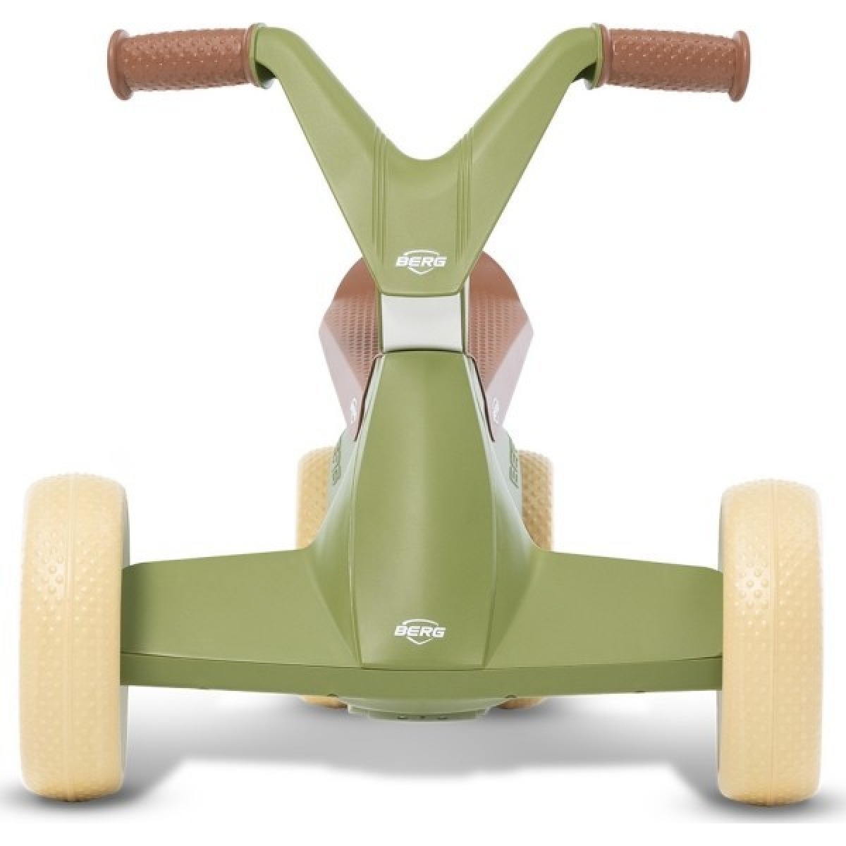 BERG GO² Retro Green 2-in-1 stumjamā un minamā mašīnīte
