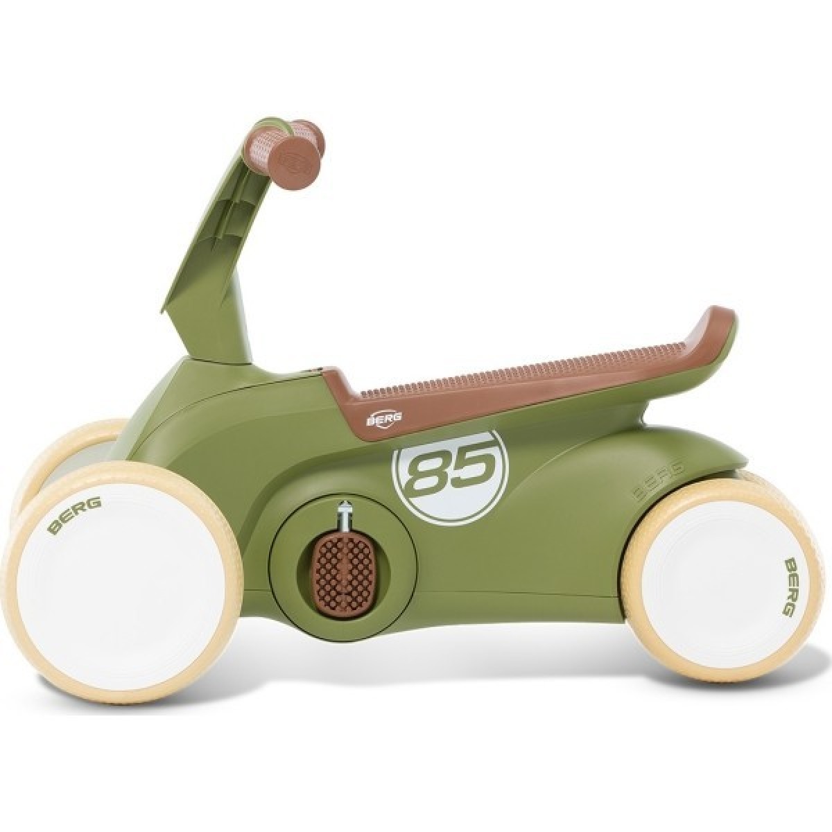 BERG GO² Retro Green 2-in-1 stumjamā un minamā mašīnīte