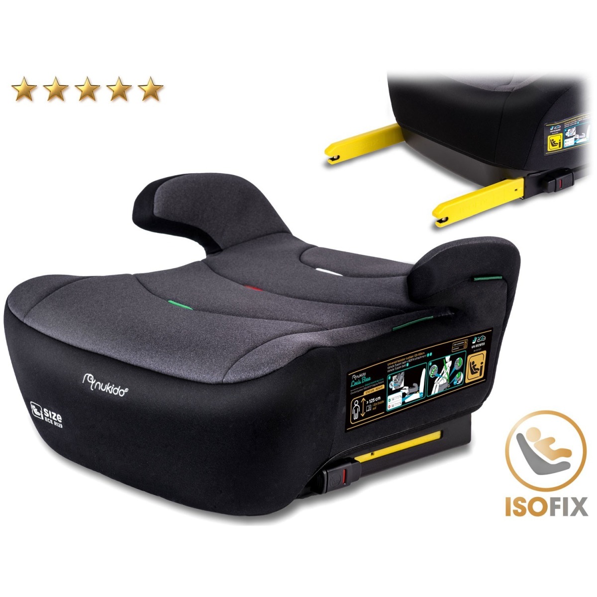 Autokrēsliņš, ISOFIX stiprinājums, 22–36 kg, Louis Nukido 710201