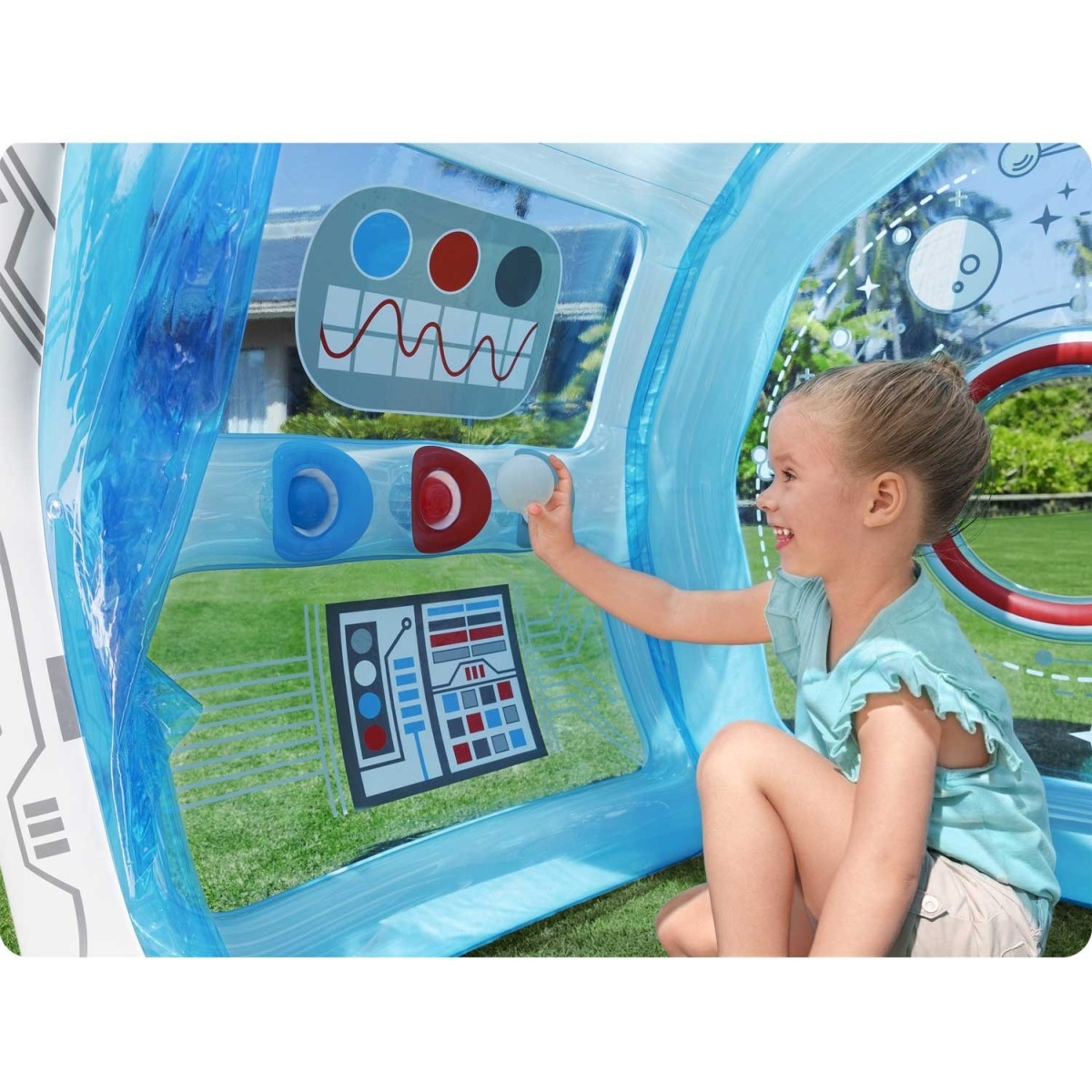 Bestway 52632 piepūšamais rotaļu laukums Kosmoss