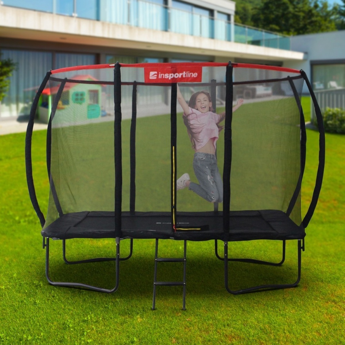 Drošības tīkls batutam bez stabiem inSPORTline QuadJump PRO, 183