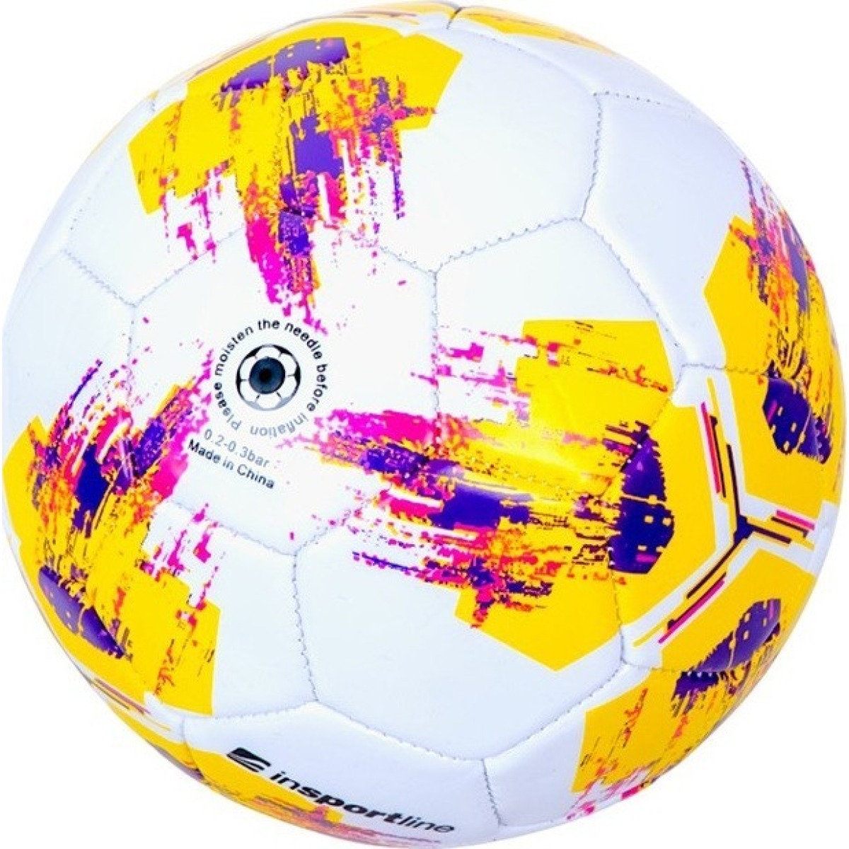 Futbola bumba inSPORTline Batoo, 2. izmērs, TPU/PVC, balta