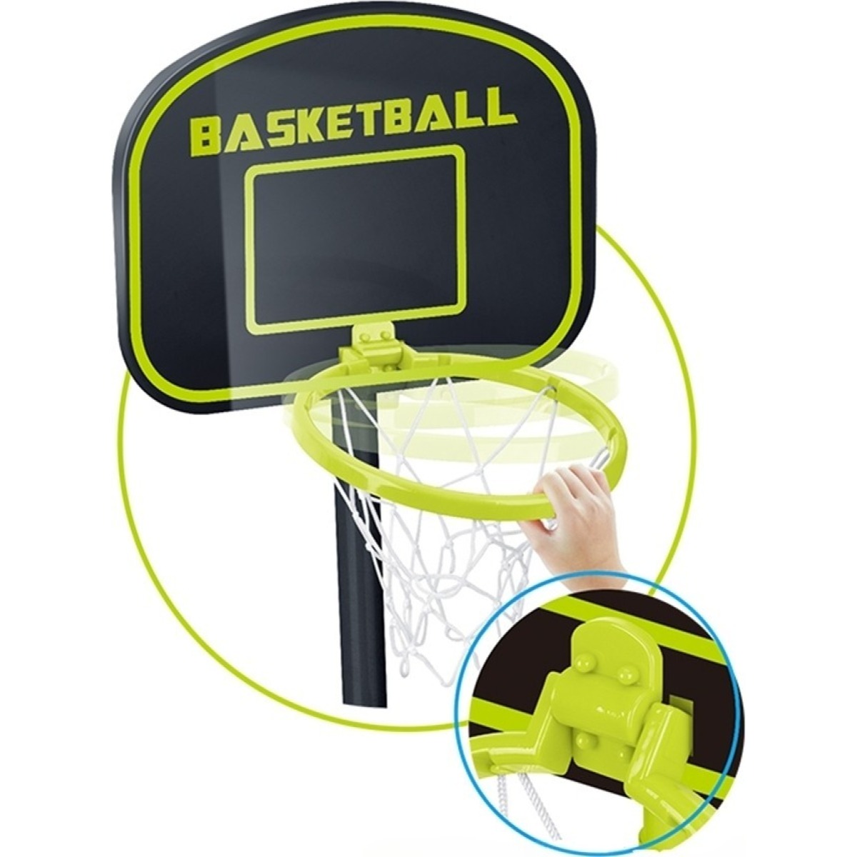 inSPORTline BBS580 basketbola komplekts ar regulējamu augstumu