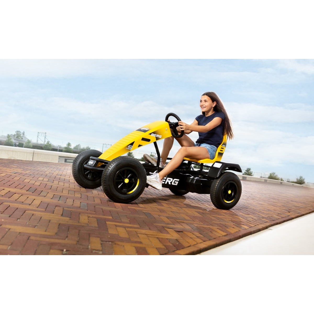 BERG XL B.Super Yellow BFR bērnu pedāļu kartings ar XL rāmi