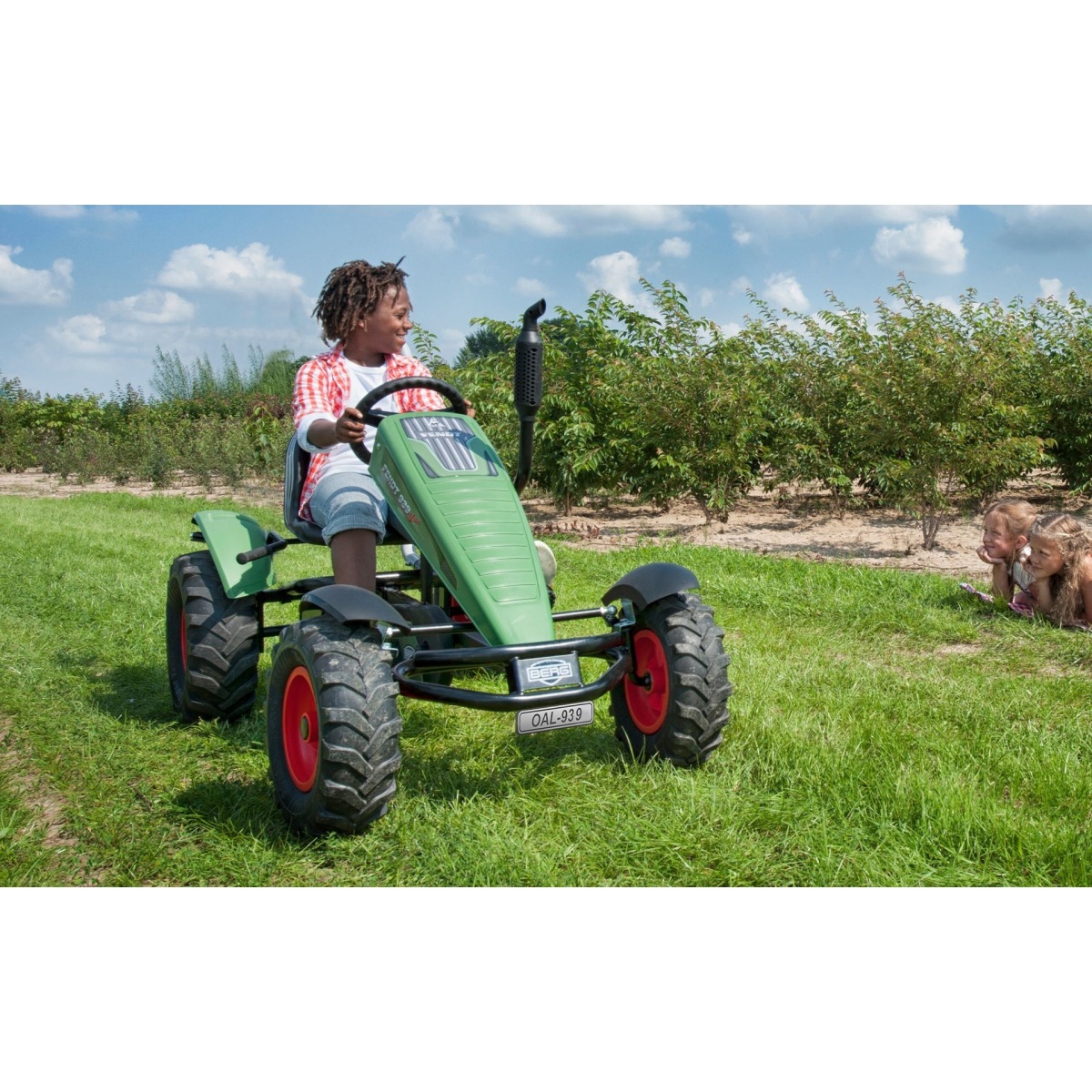 BERG Fendt E-BFR zaļš kartings ar XXL rāmi
