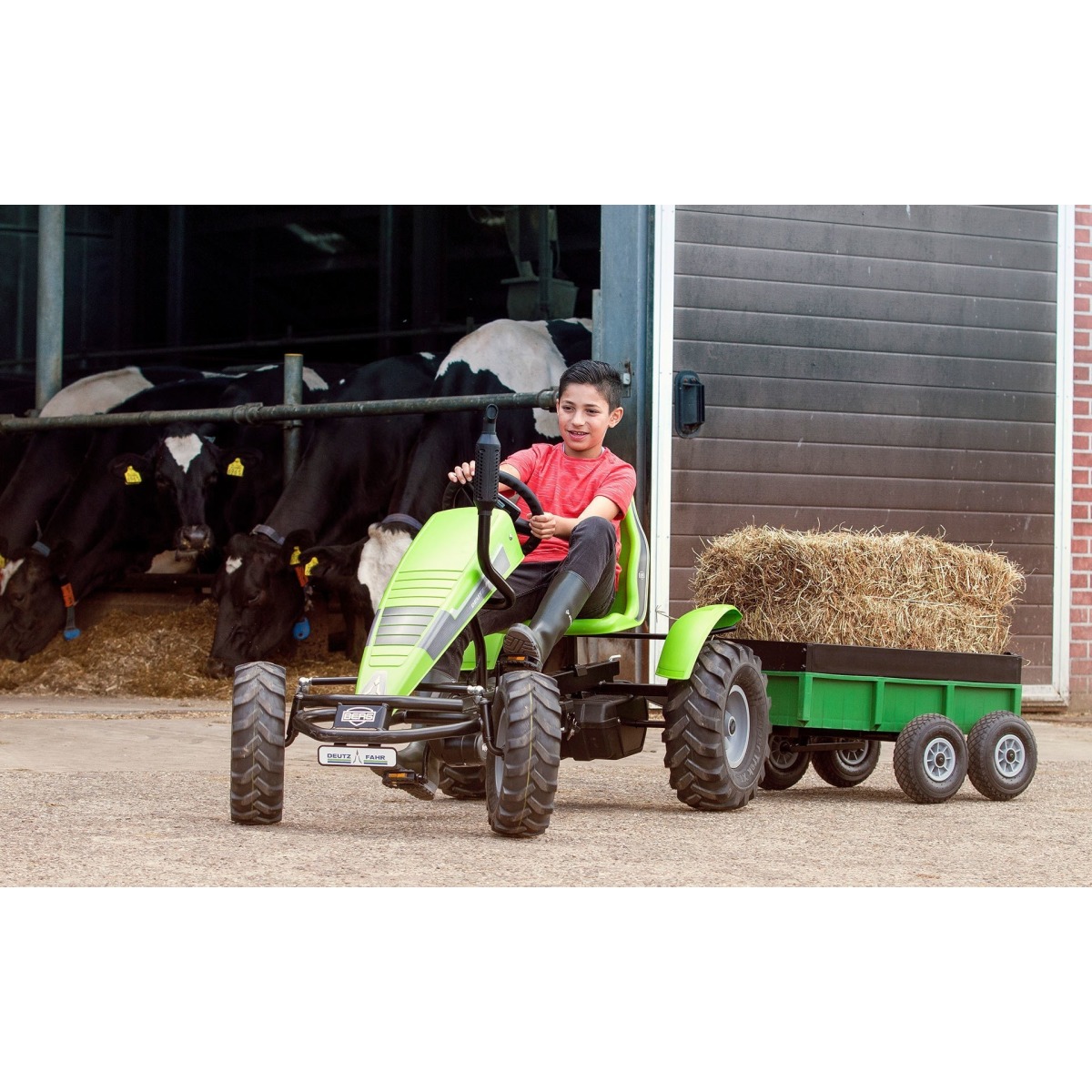 BERG Deutz-Fahr XXL-BFR bērnu kartings, zaļš