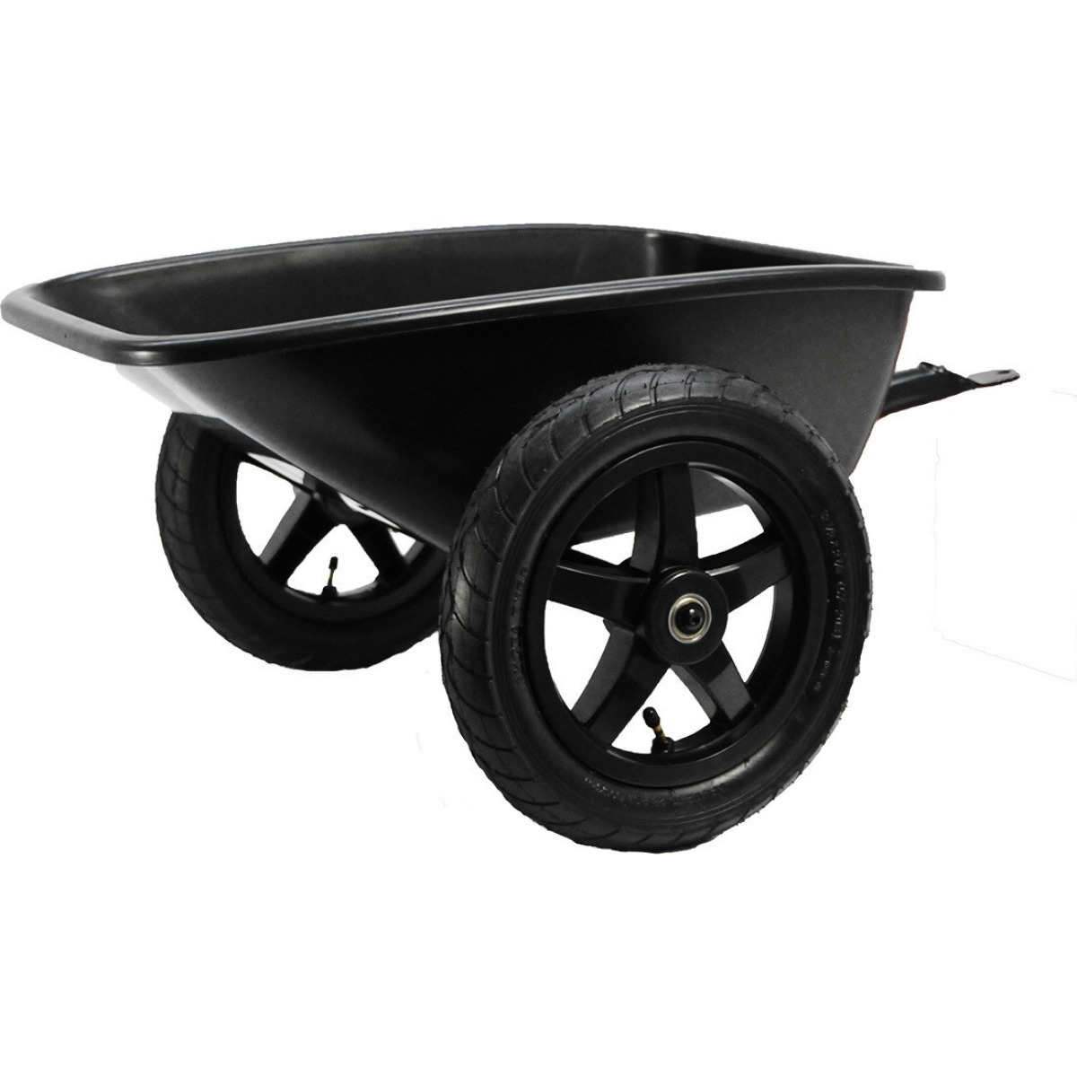 BERG Trailer L kartingam, melna – plastmasas pamatne