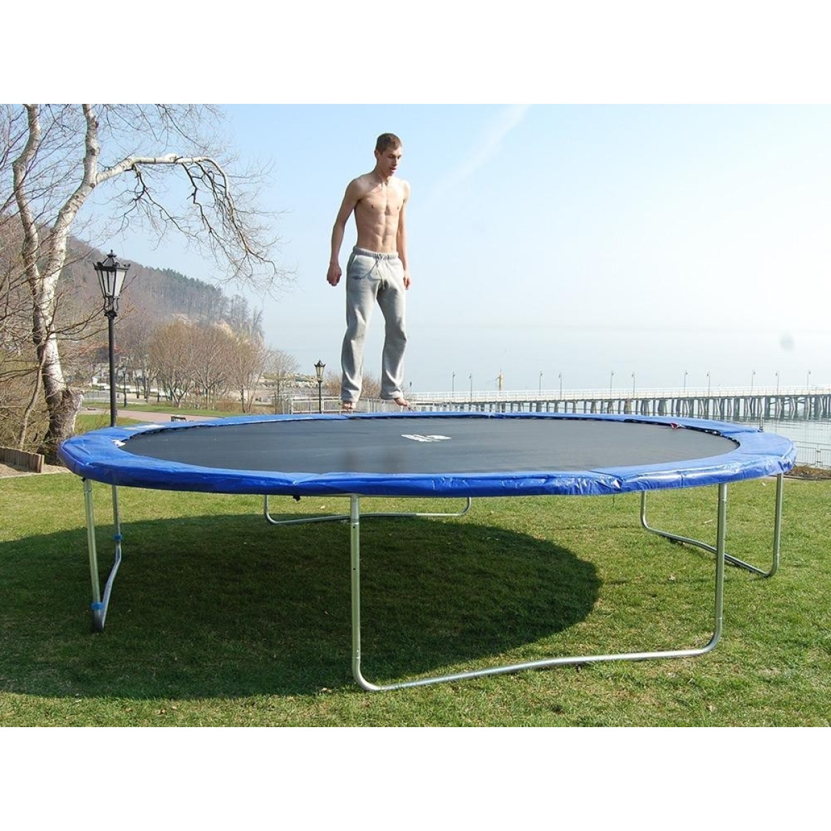 Neo-Sport batuta atsperu pārsegs 252/244 cm, 8 pēdas, aizsargapmale