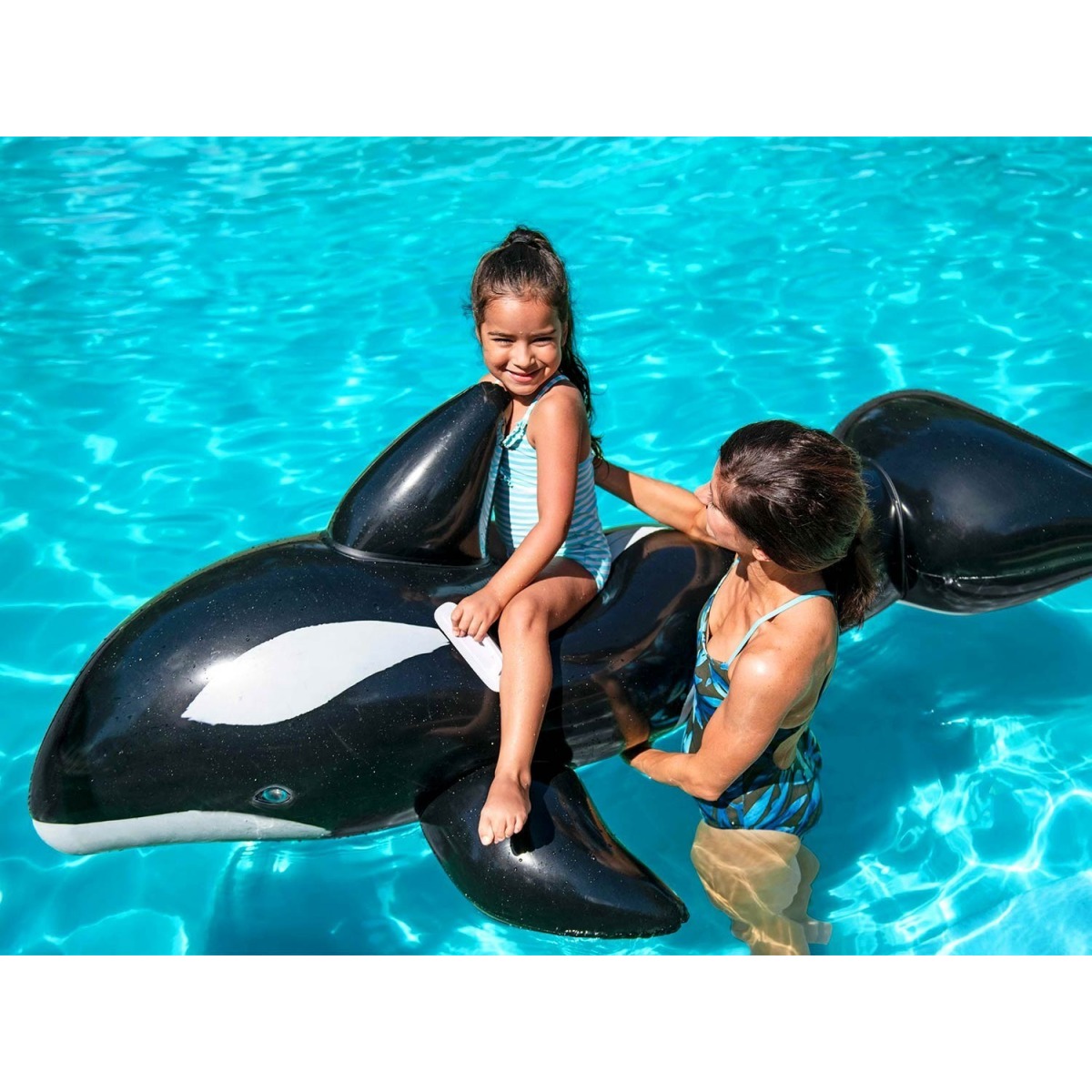 Bestway Jumbo piepūšamais vaļa formas peldmatracis, 203 x 102 cm, PVC