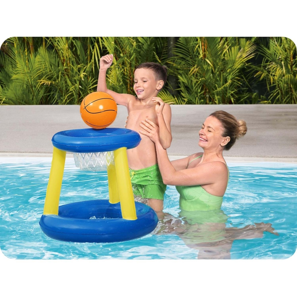 Bestway basketbola komplekts baseinam 52418, piepūšams, 61 cm