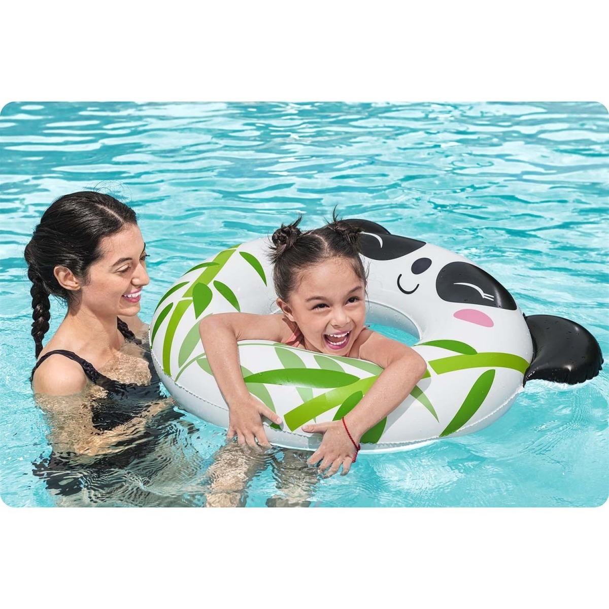 Bestway 36351 peldriņķis ar pandas rakstu, 79 x 85 cm