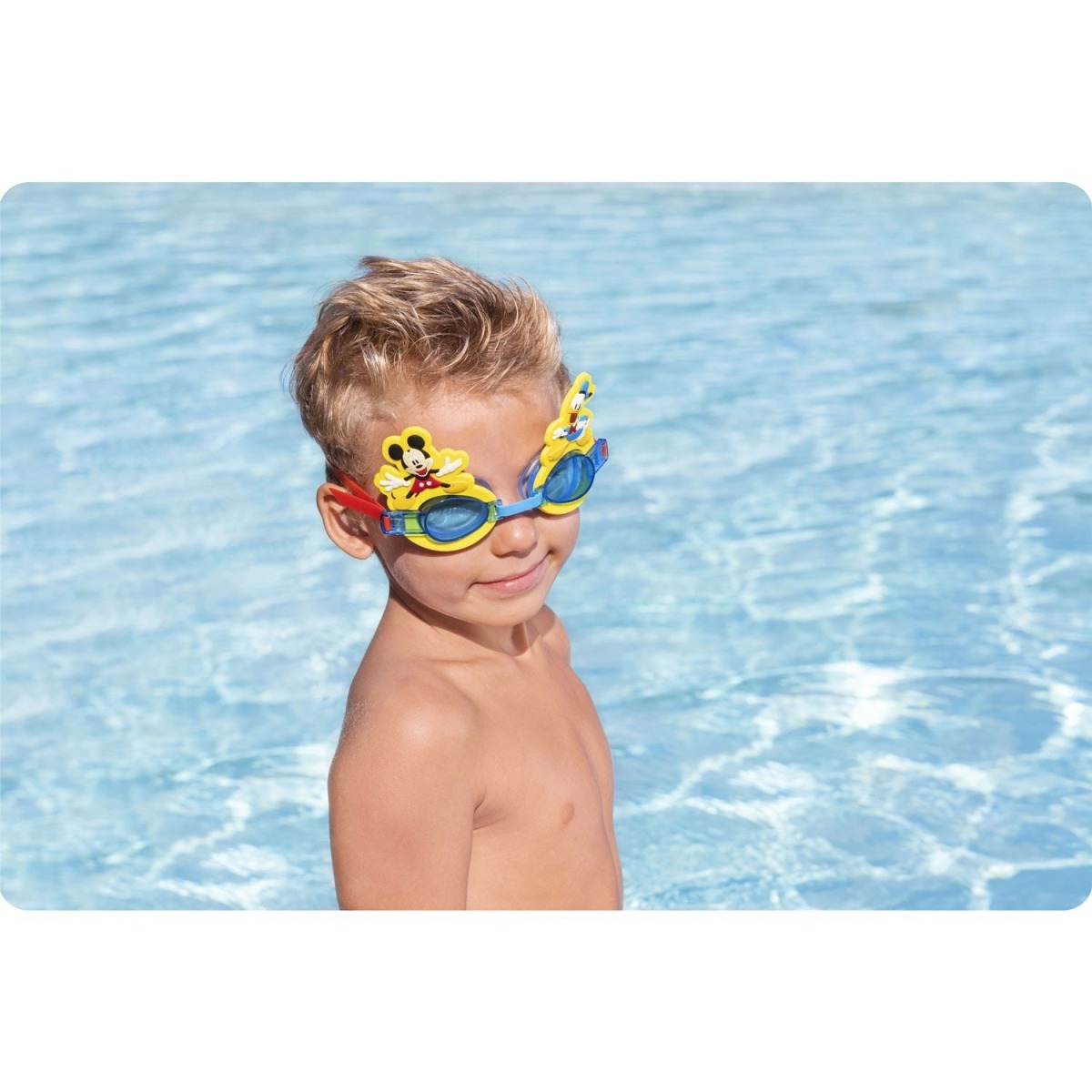 Bērnu peldbrilles Mickey Bestway 9102S, zilas