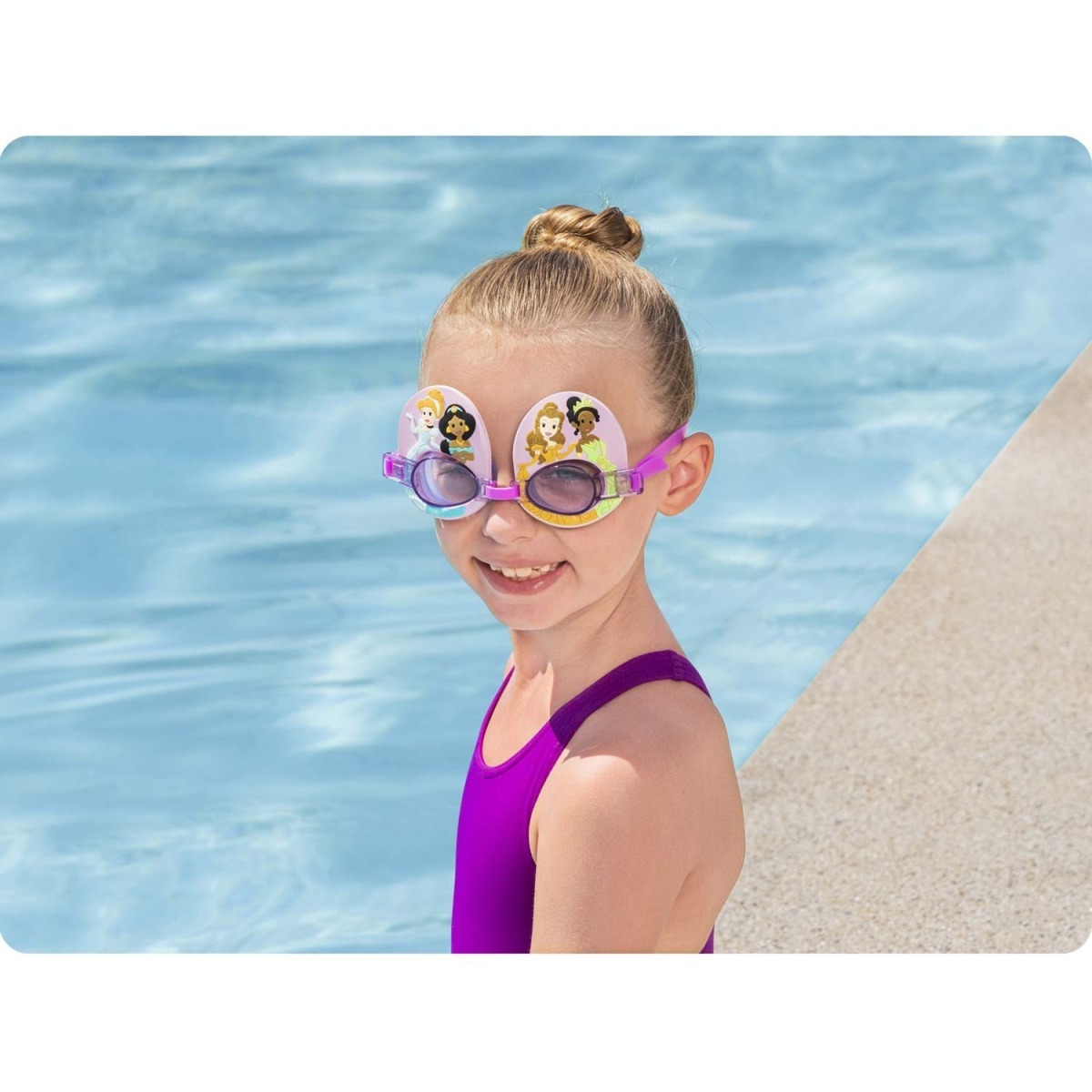 Bestway Princess Deluxe bērnu peldbrilles, violetas
