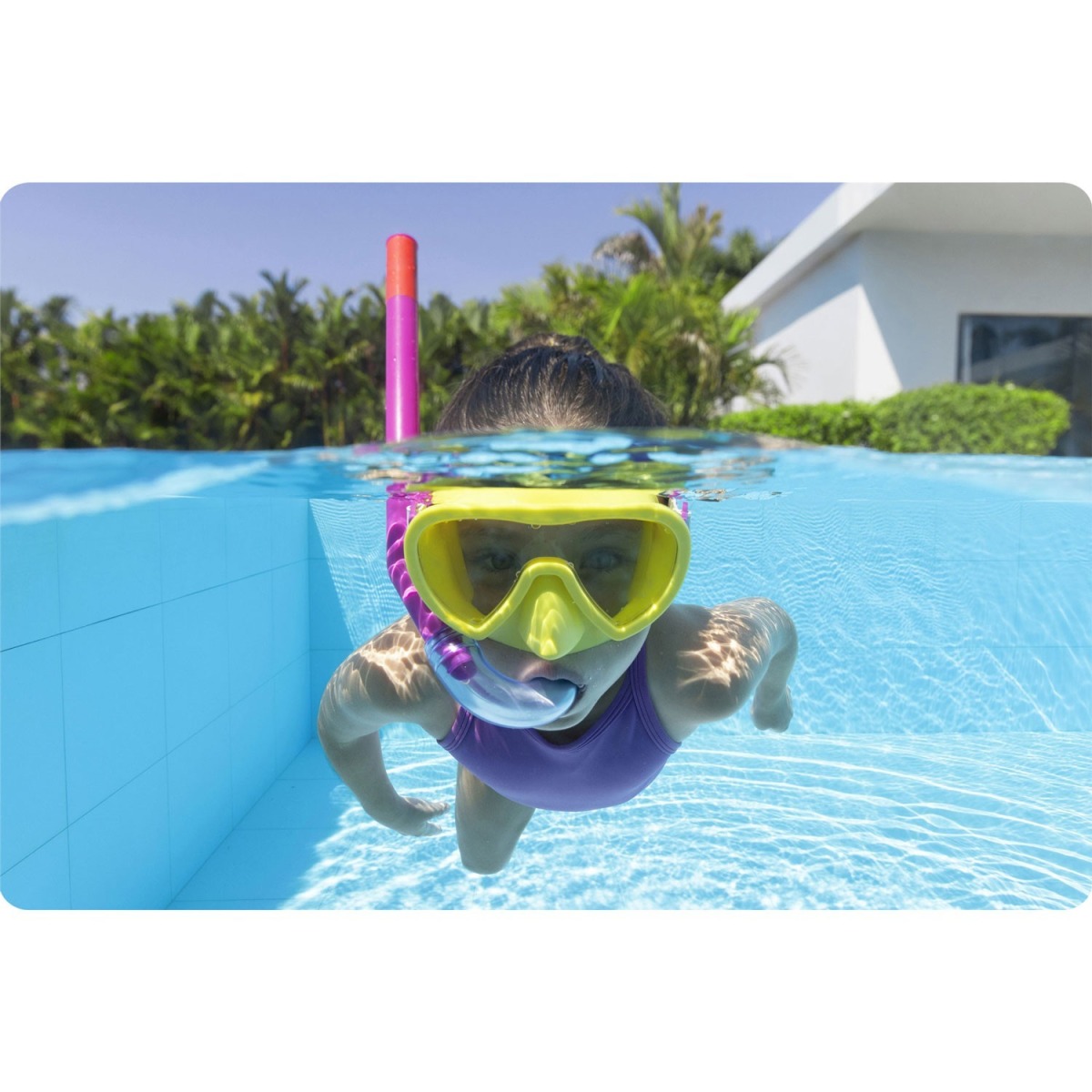 Bestway 24036 niršanas komplekts ar snorkeli un masku, dzeltens