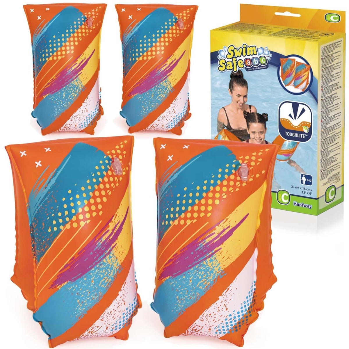 Bestway bērnu peldēšanas uzroči L/XL, 30 x 15 cm, TPU