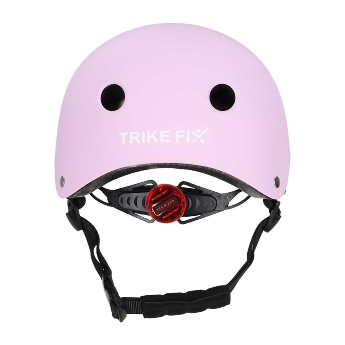 Trike Fix bērnu velosipēda ķivere ar LED gaismu, M, 55–58 cm, violeta