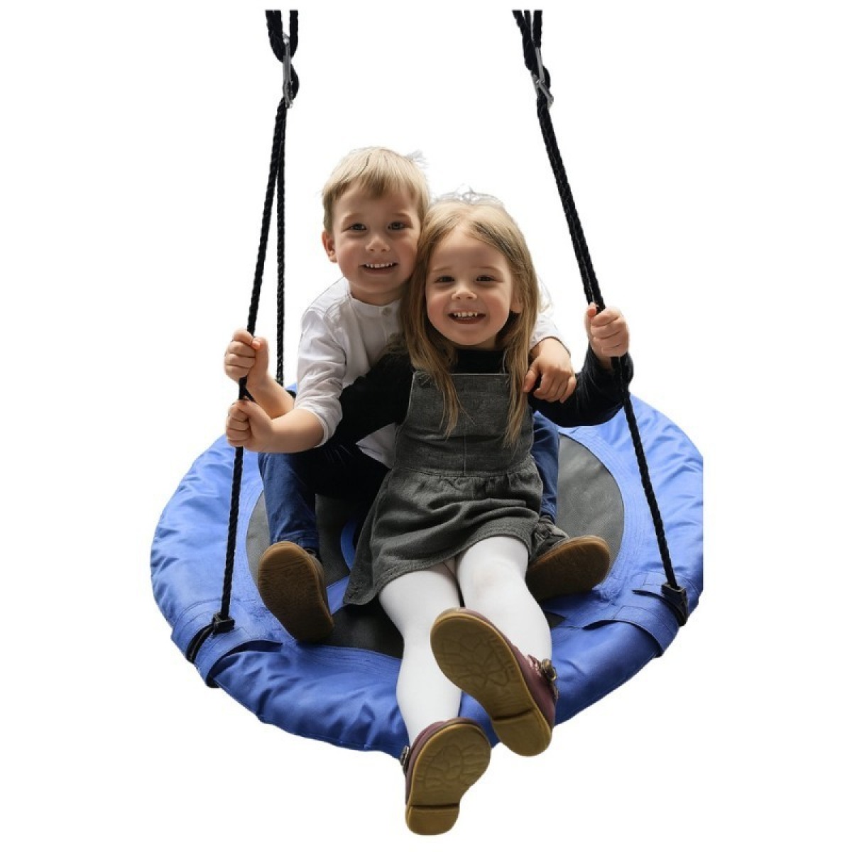 Zilas ligzdšūpoles bērniem, 80 cm