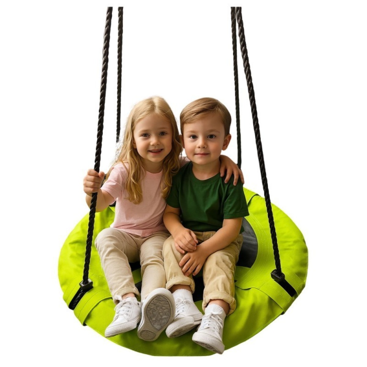 Zaļas bērnu kurepūžņa šūpoles 60 cm