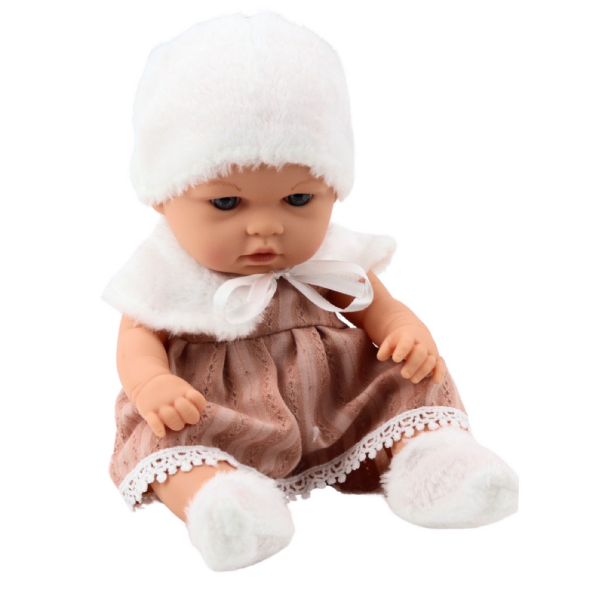 29 cm smilškrāsas ziemas lelle