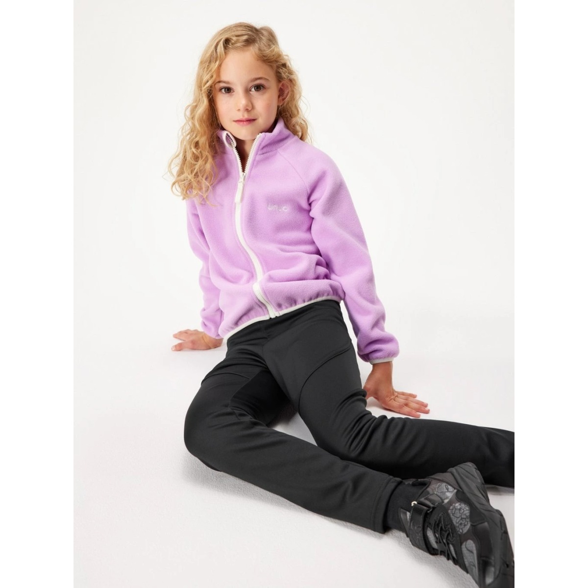 Bērnu flīsa jaka ar rāvējslēdzēju, violeta