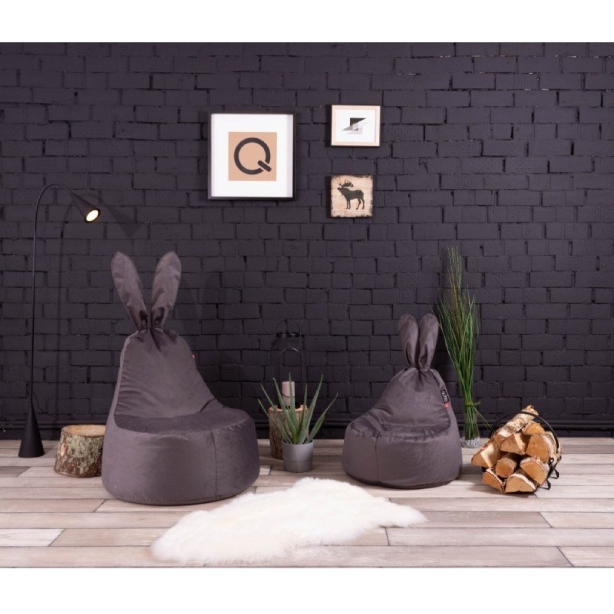 MAZULIM Rabbit bērnu sēžammaiss – Marigold FLUFFY FIT