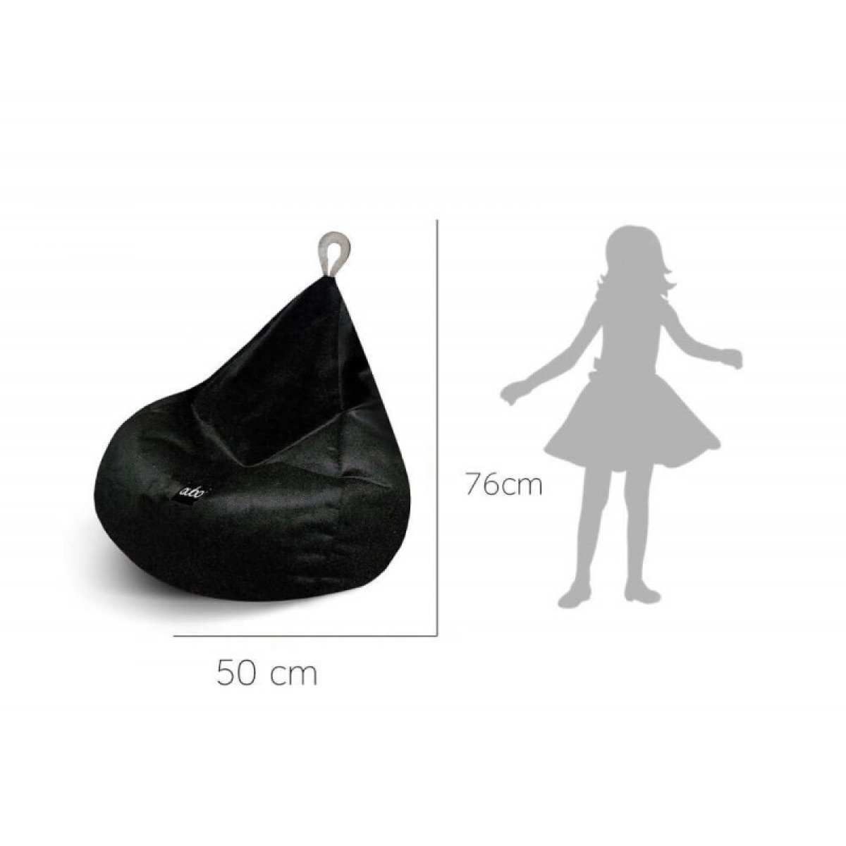 Qubo™ Tiny Drop bērnu pufs – Cristal FRESH FIT