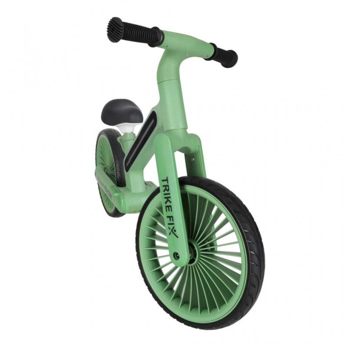 Trike Fix Glow LED līdzsvara velosipēds, zaļš, 12" EVA riteņi