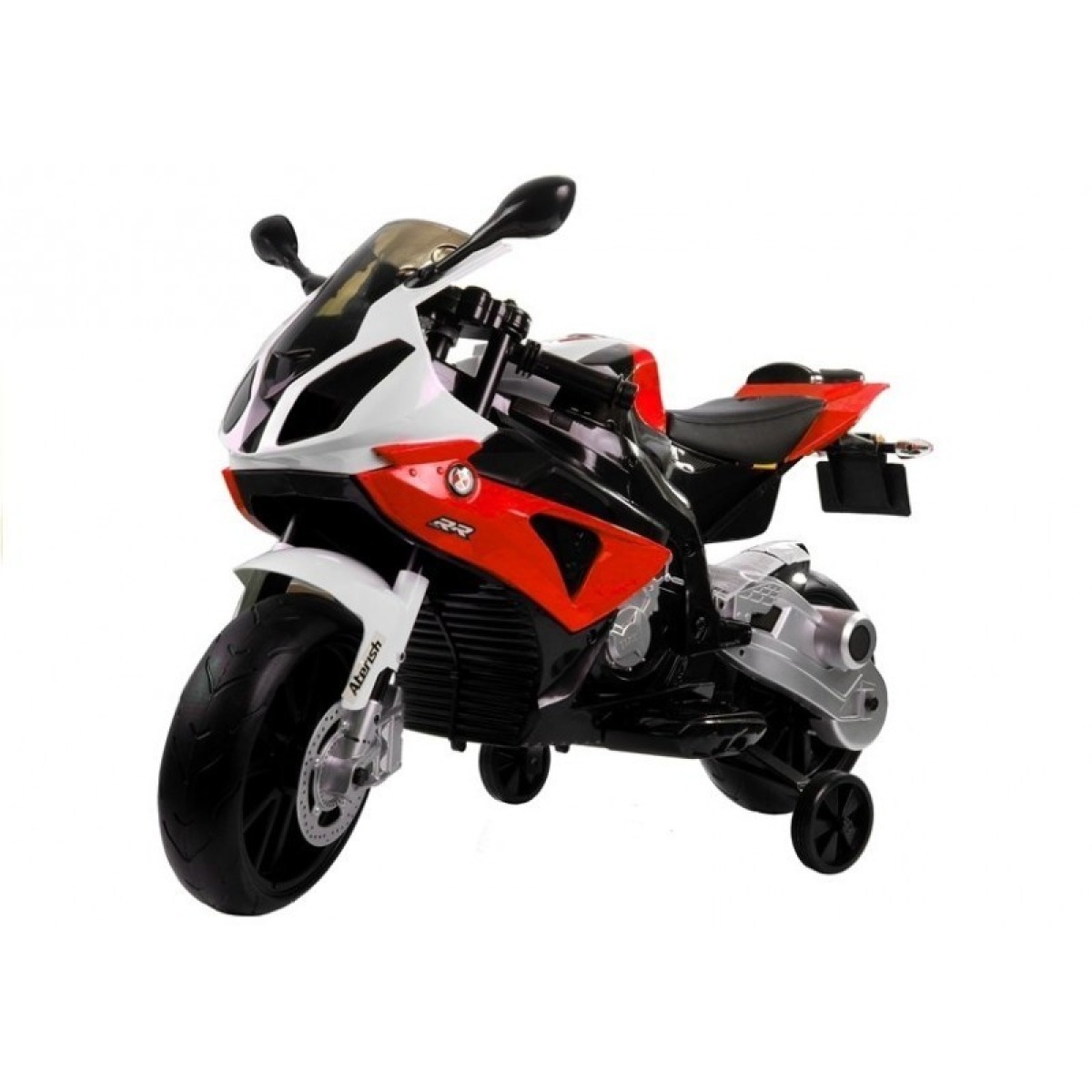 Sarkans BMW S1000RR bērnu motocikls ar tālvadības pulti