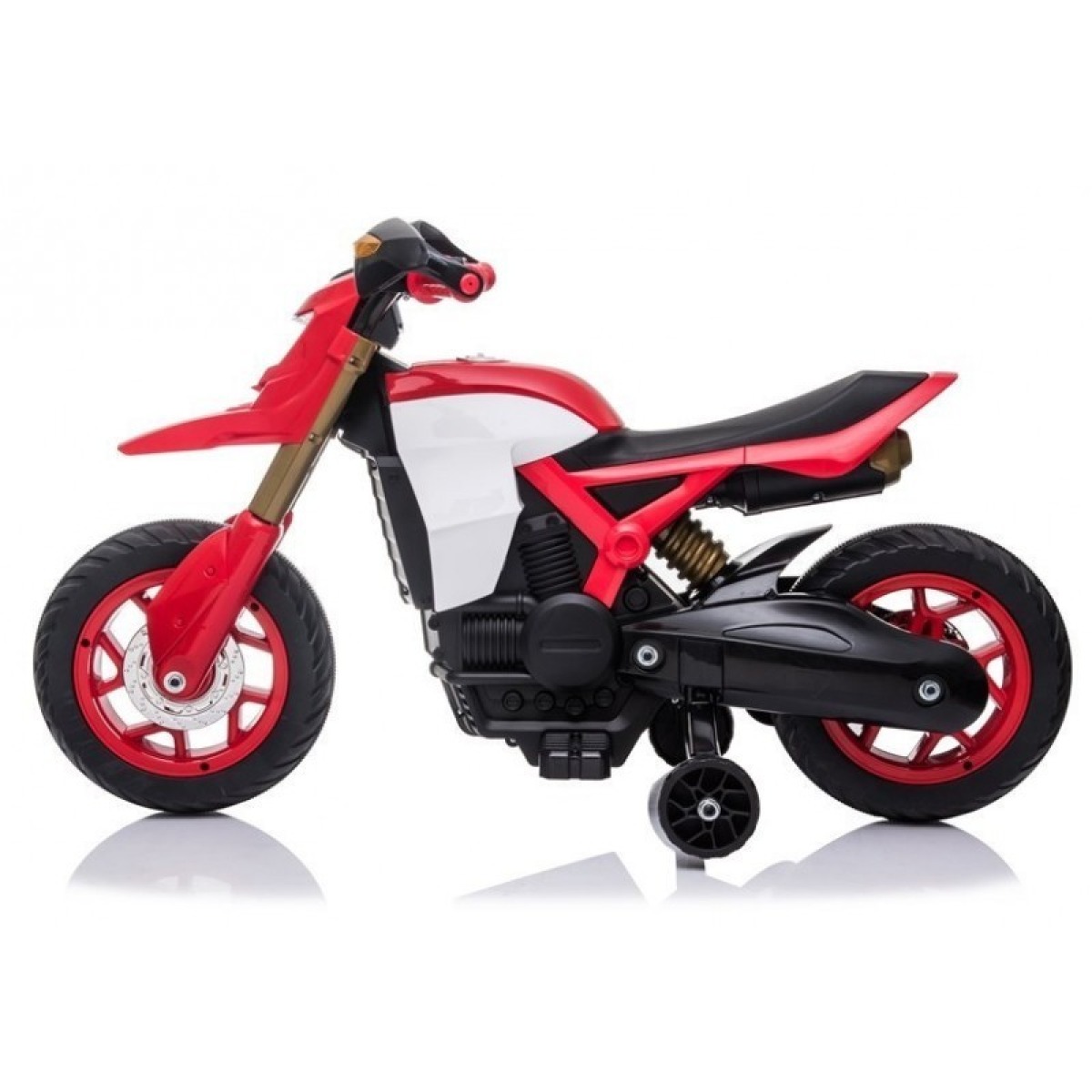 Sarkans bērnu elektriskais motocikls