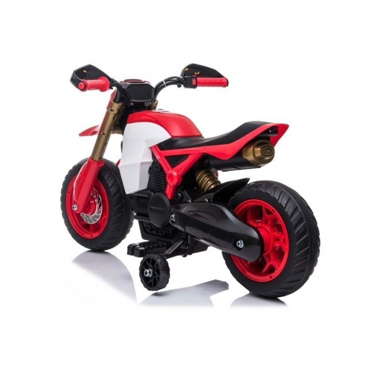 Sarkans bērnu elektriskais motocikls