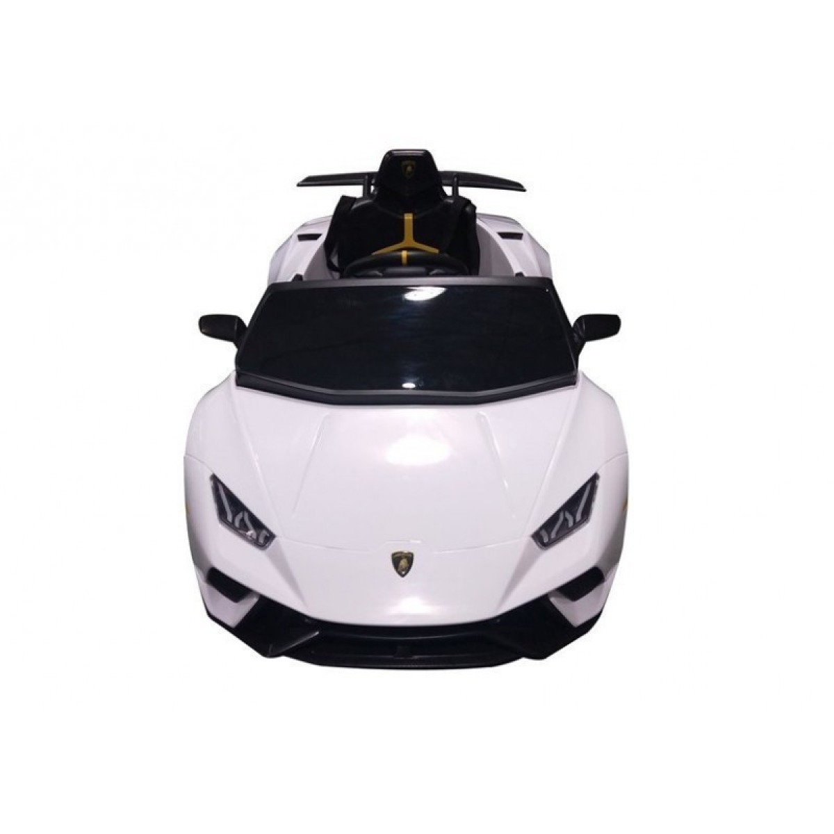 Bērnu Lamborghini Huracan elektromobilis, balts — 2.4G tālvadības pults