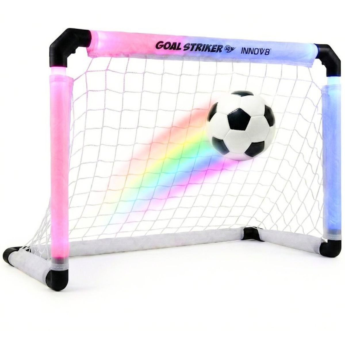 Spilgts RGB futbola vārts 78X50X55CM