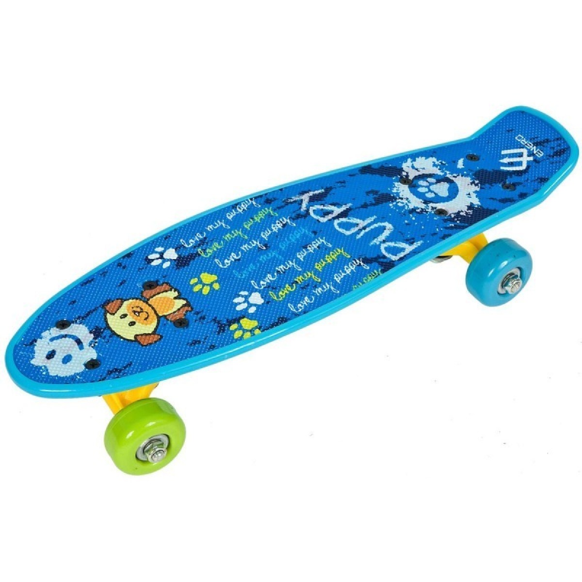 ENERO MINI PUPPY plastmasas skrituļdēlis, 42 cm, zils