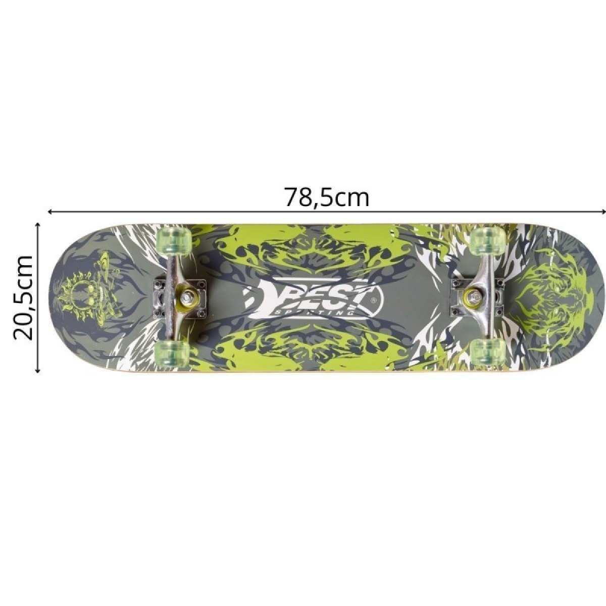 GREEN GHOST Best Sporting koka skrituļdēlis, ABEC-5