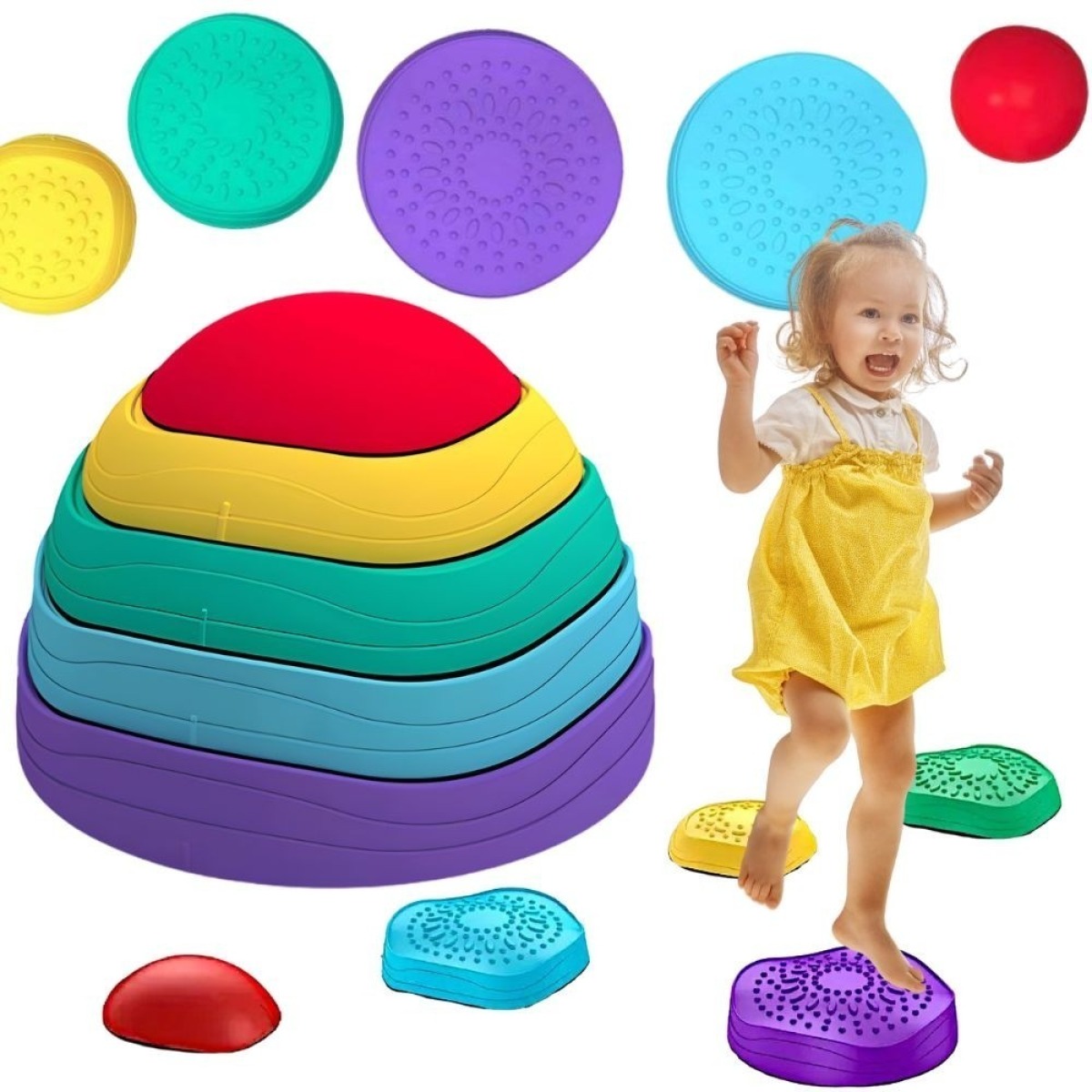Sensory Path Tasakaalukivid Bērnule Tasakaalutreeninguks 5 t