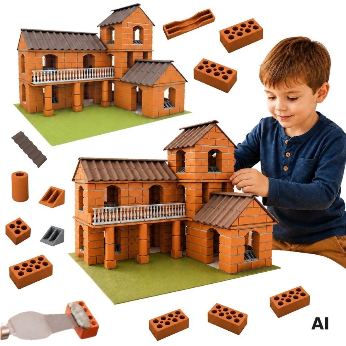 Brick Villa ehituskomplekt 461 tk bērniem