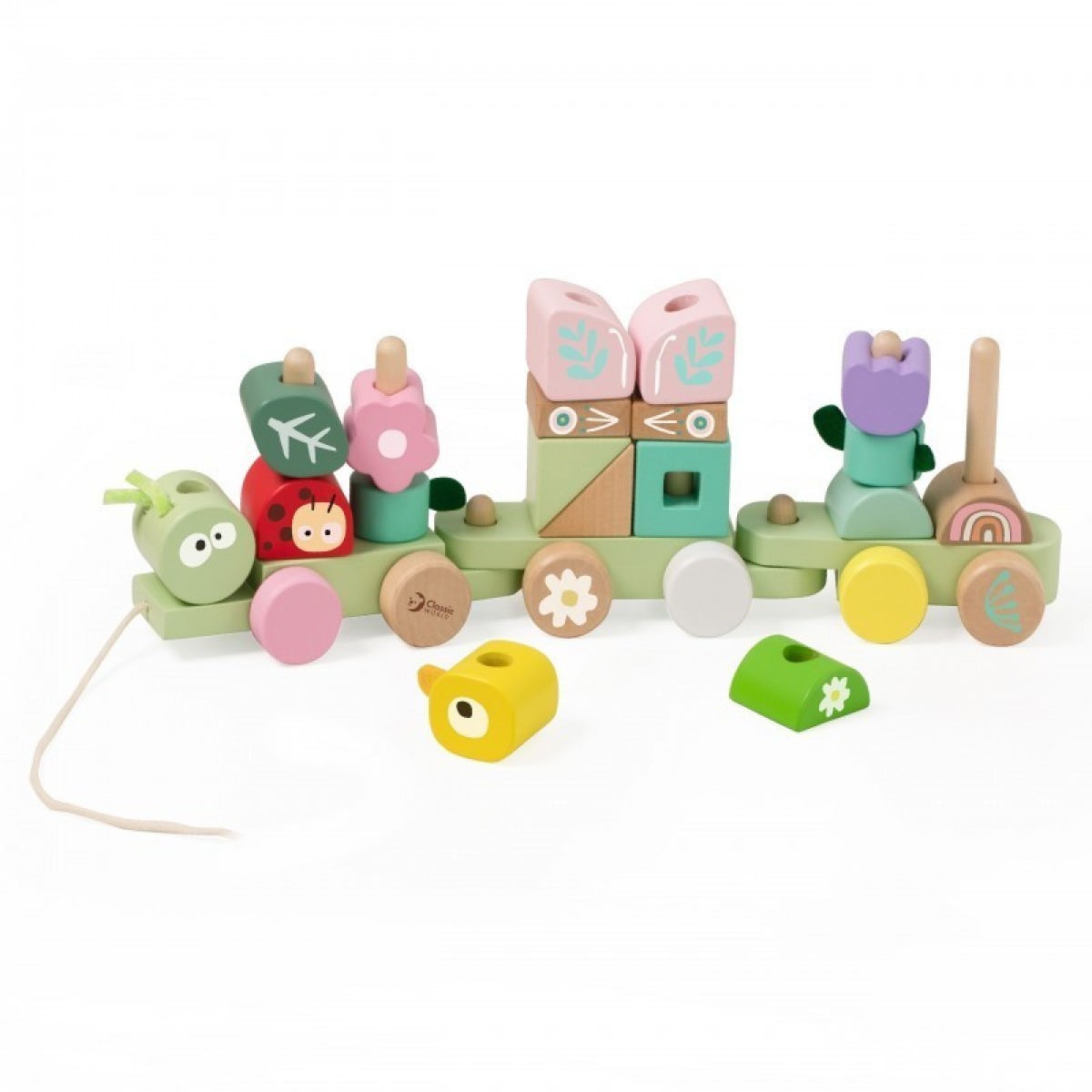 Classic World Montessori kāpurķēdes vilcieniņš