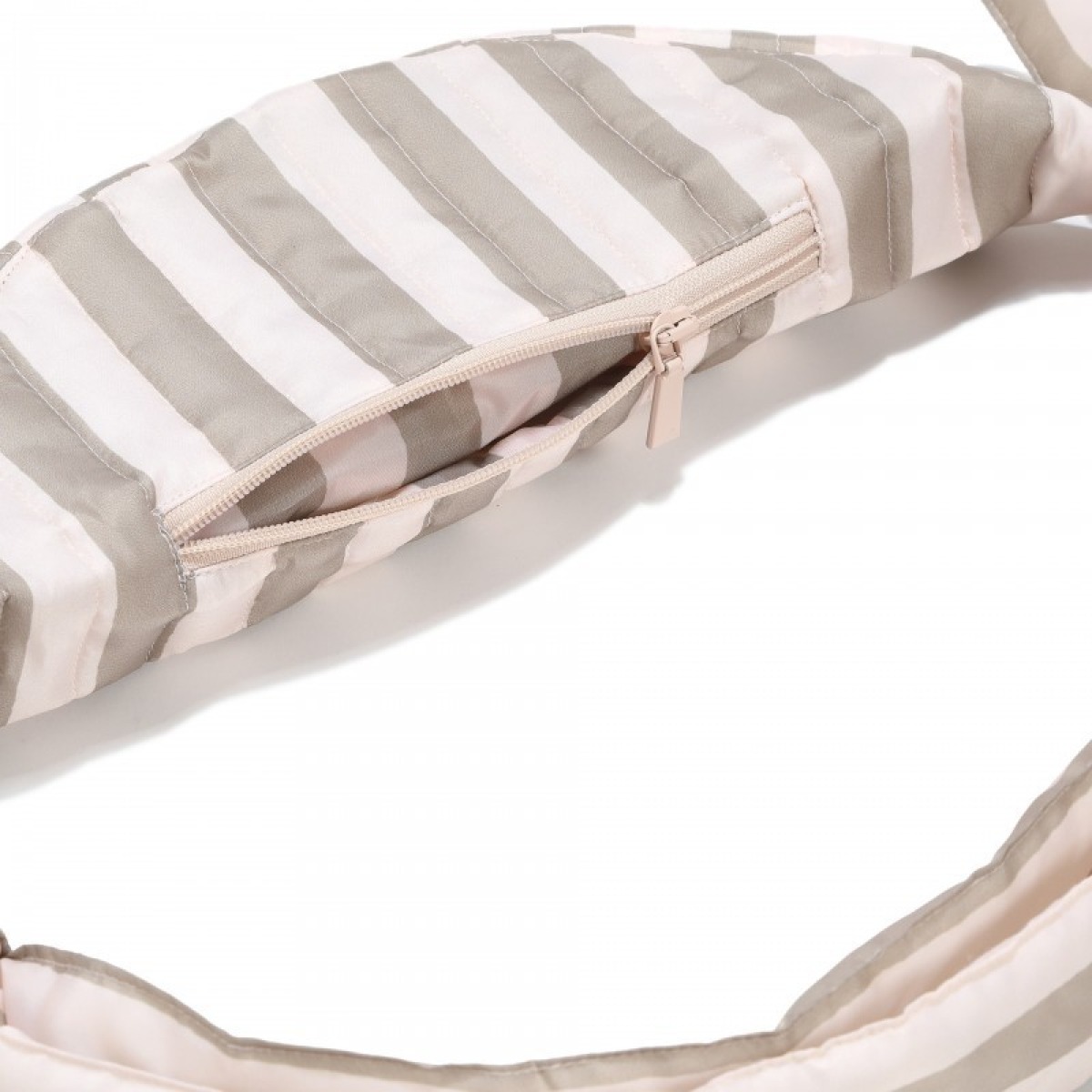 Bēša neilona jostas soma STRIPES