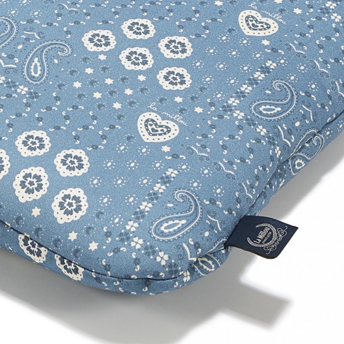 Bambusa spilvens gulēšanai, bambusa BANDANA DENIM