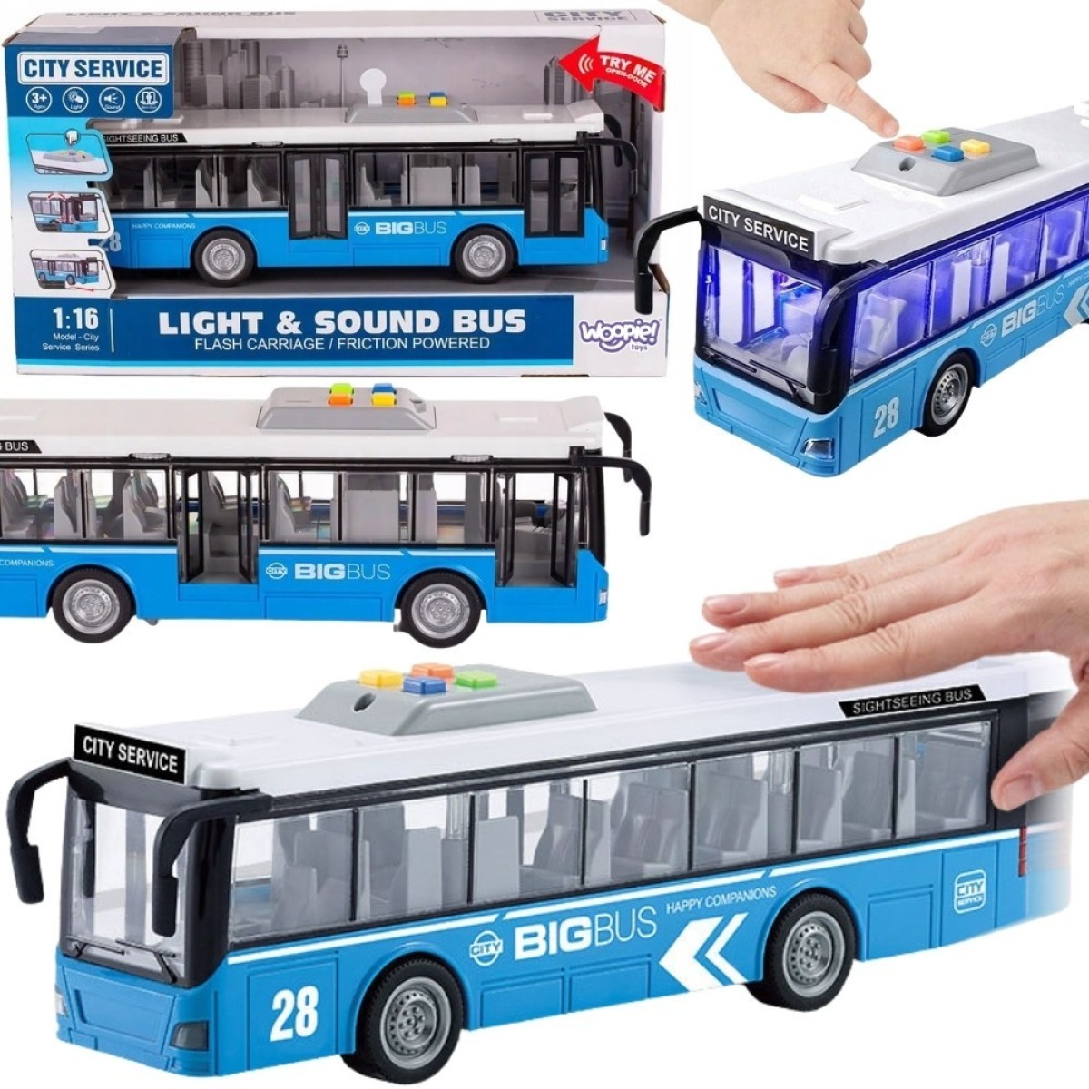 Interaktīvs elektriskais pilsētas autobuss 1:16