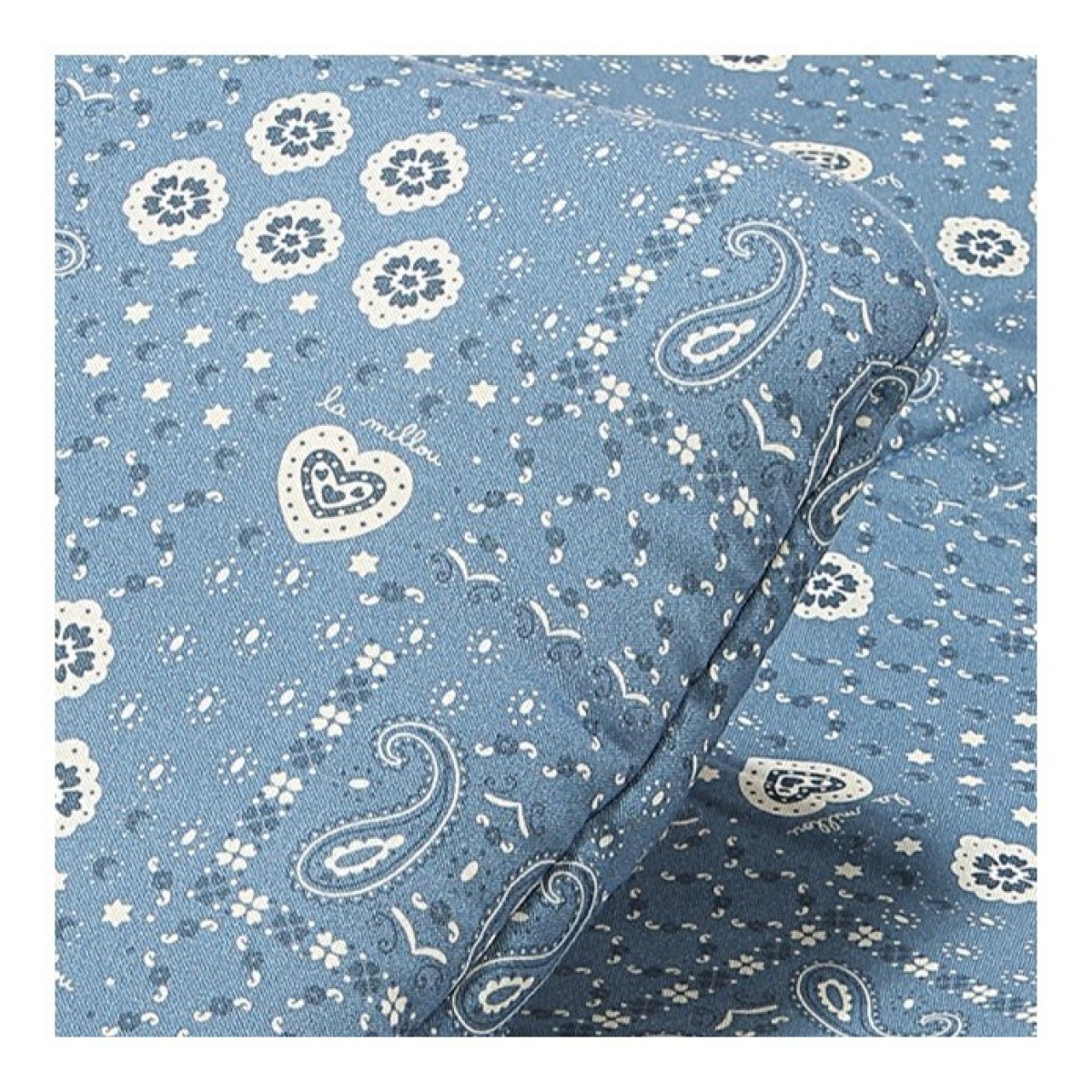 Kokvilnas gultas veļas komplekts BANDANA DENIM