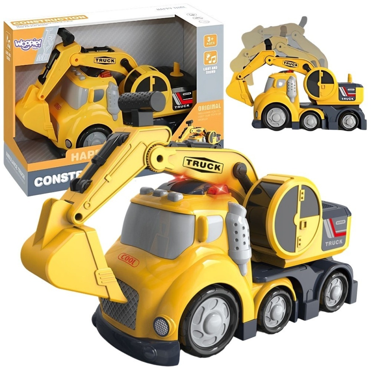 Excavator City Trucki heli- ja valgusefektid