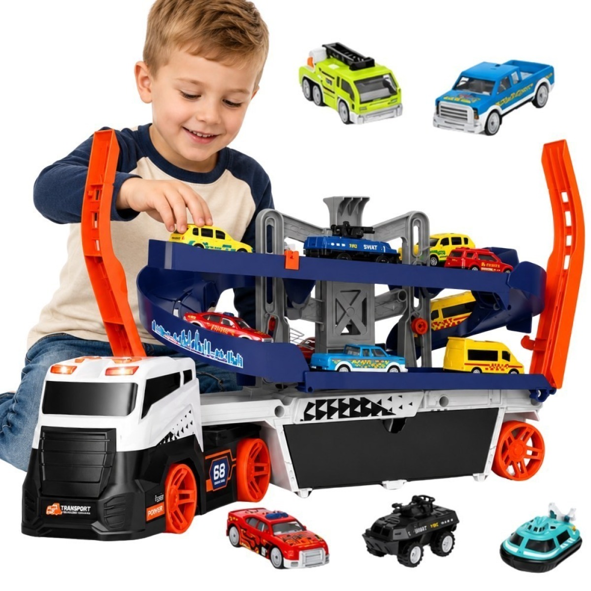 Parkimine Garaaž Track Transporter Veoauto Puksiirauto XL