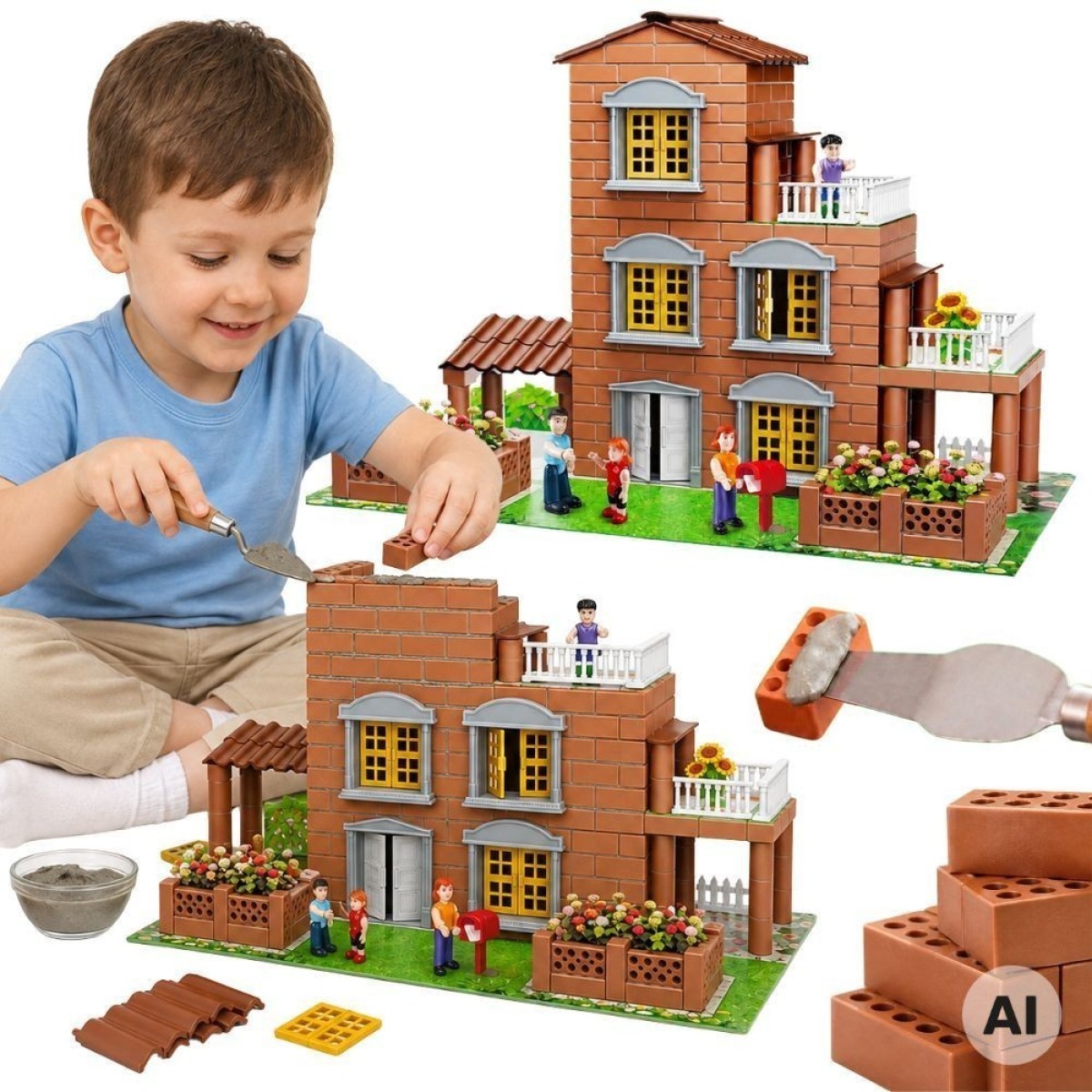 Telliskivivilla ehituskomplekt 454 tk Little Architect