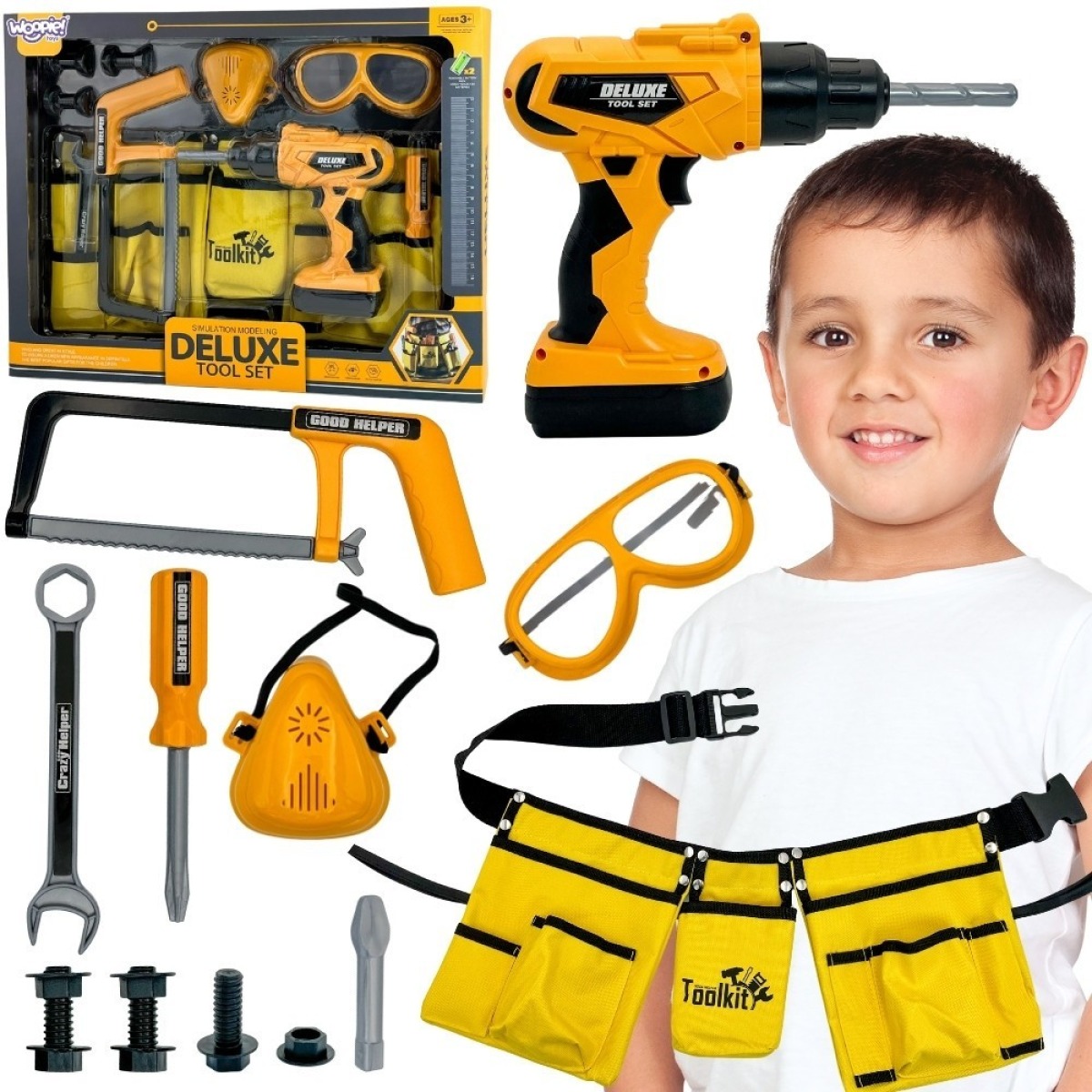 Little Handyman Tool Set Kaitseprillid Kruvikeeraja Tööriist