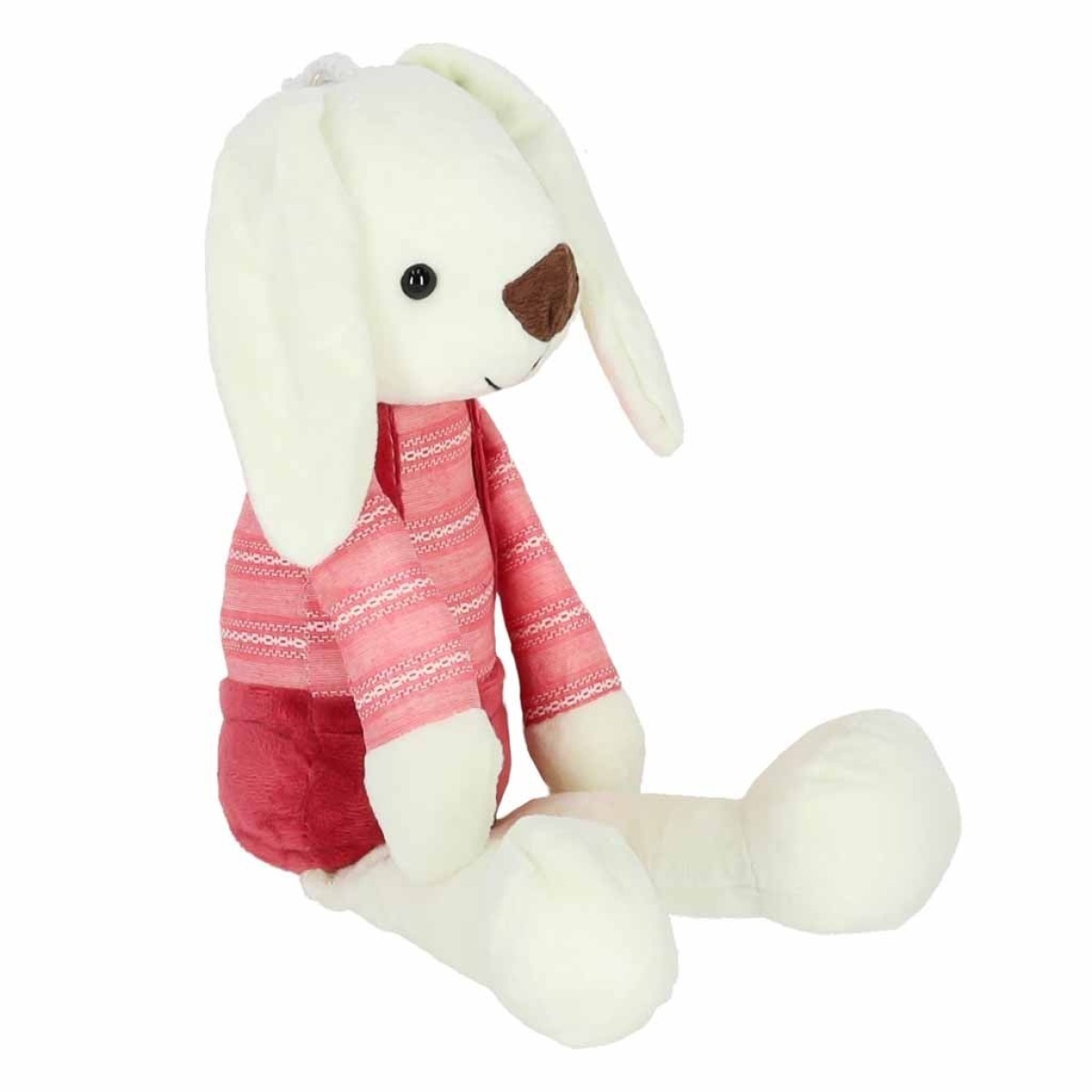 Mīksts rotaļu zaķis sarkanos šortiņos, 36 cm