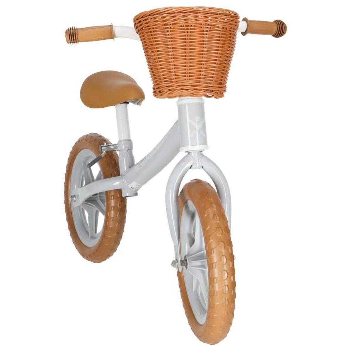 Trike Fix līdzsvara velosipēds ar grozu, brūns – 2–4 gadi