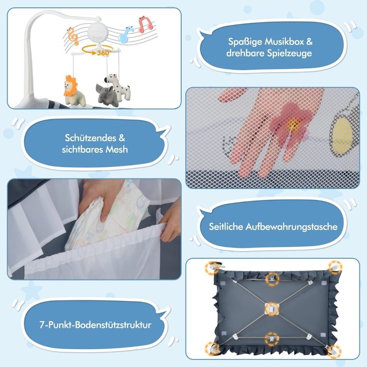 4-ühes mazuļavoodi eemaldatava varikatusega, reisivoodi madr