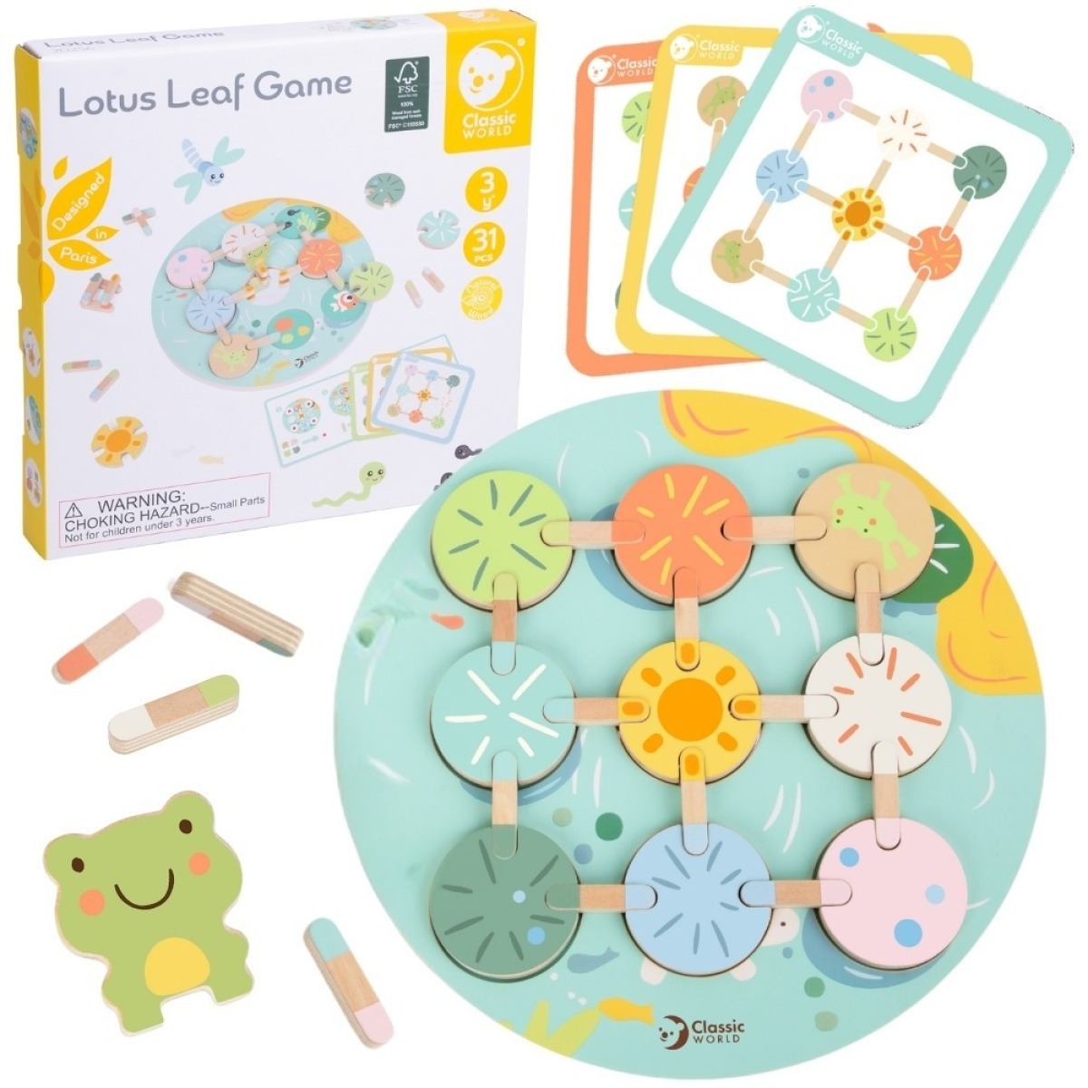 CLASSIC WORLD Lootus Leaf Sensory Game Sobitage kujundid ja 